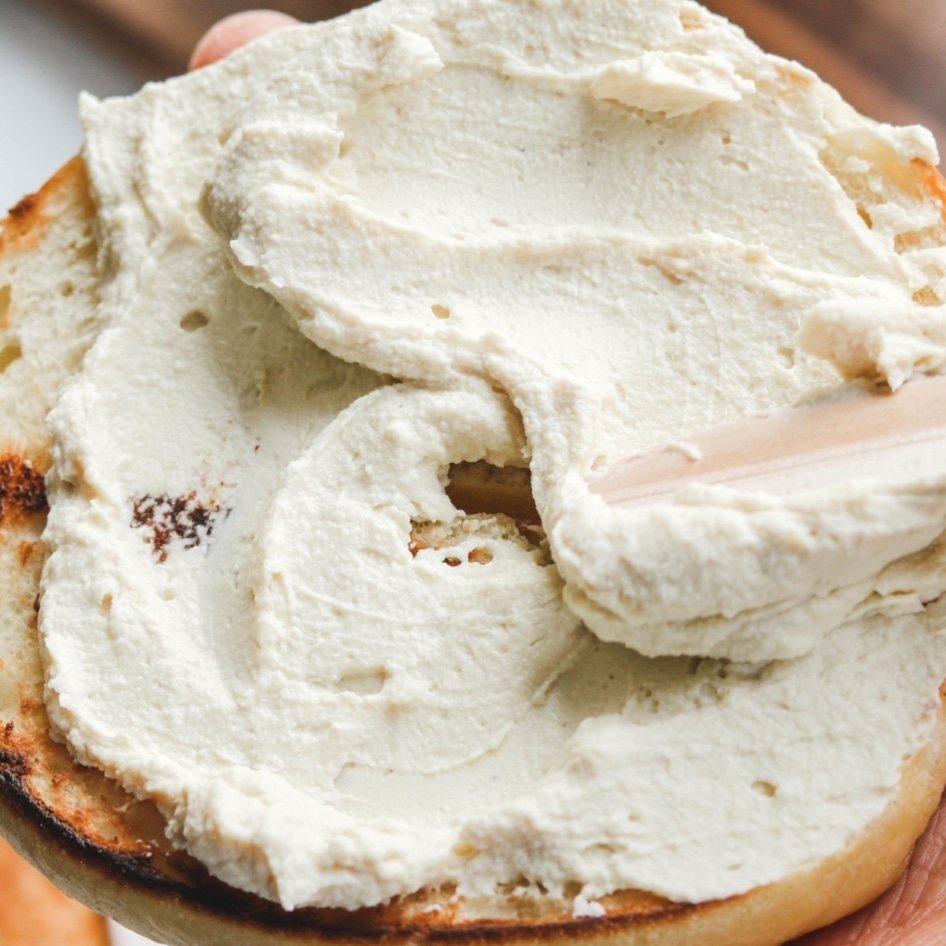 How to Make Velvety, Tangy Dairy-Free Cream Cheese From Scratch