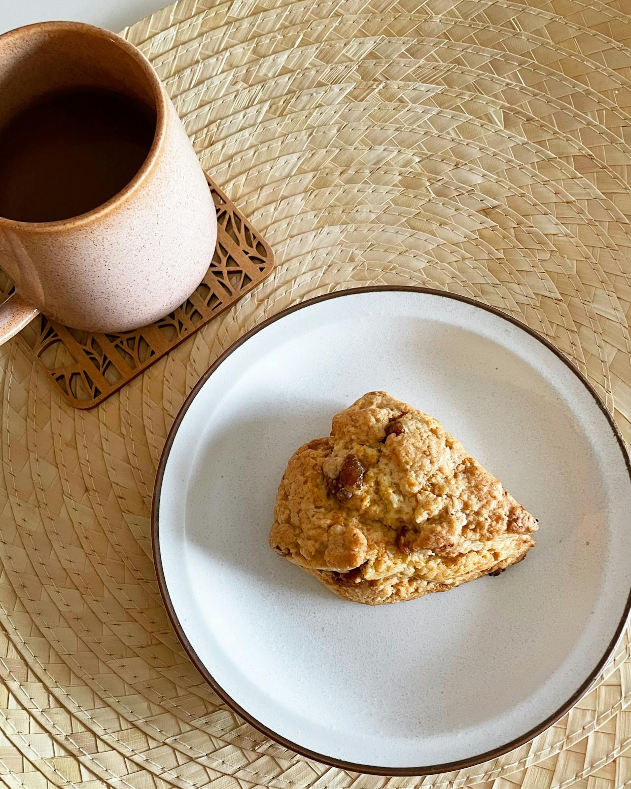 scone and coffee