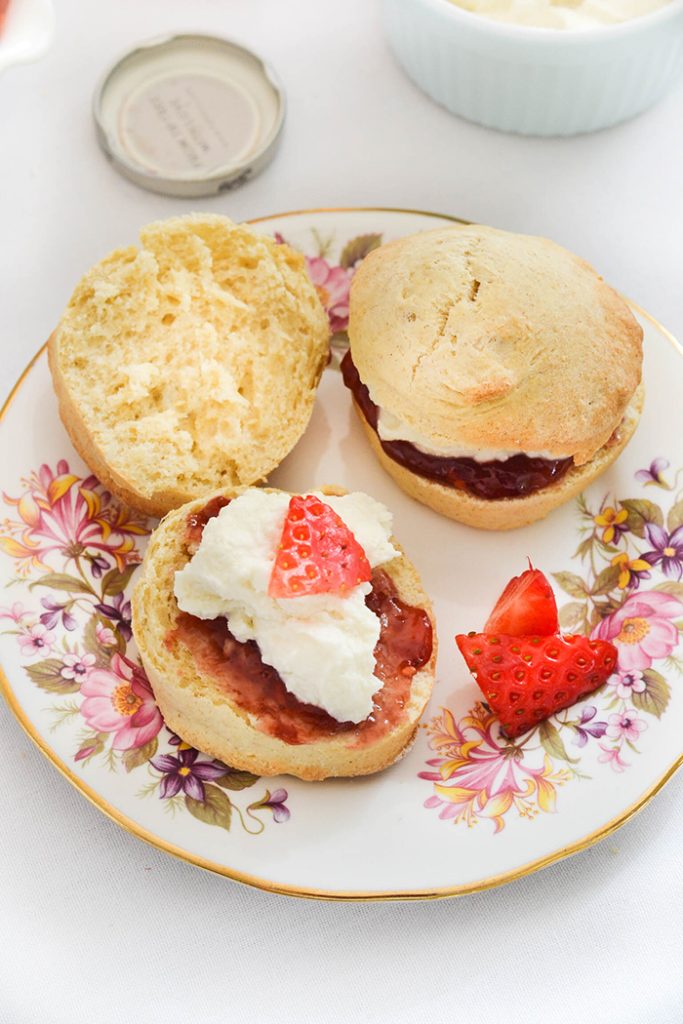 Vegan Scones with Clotted Cream