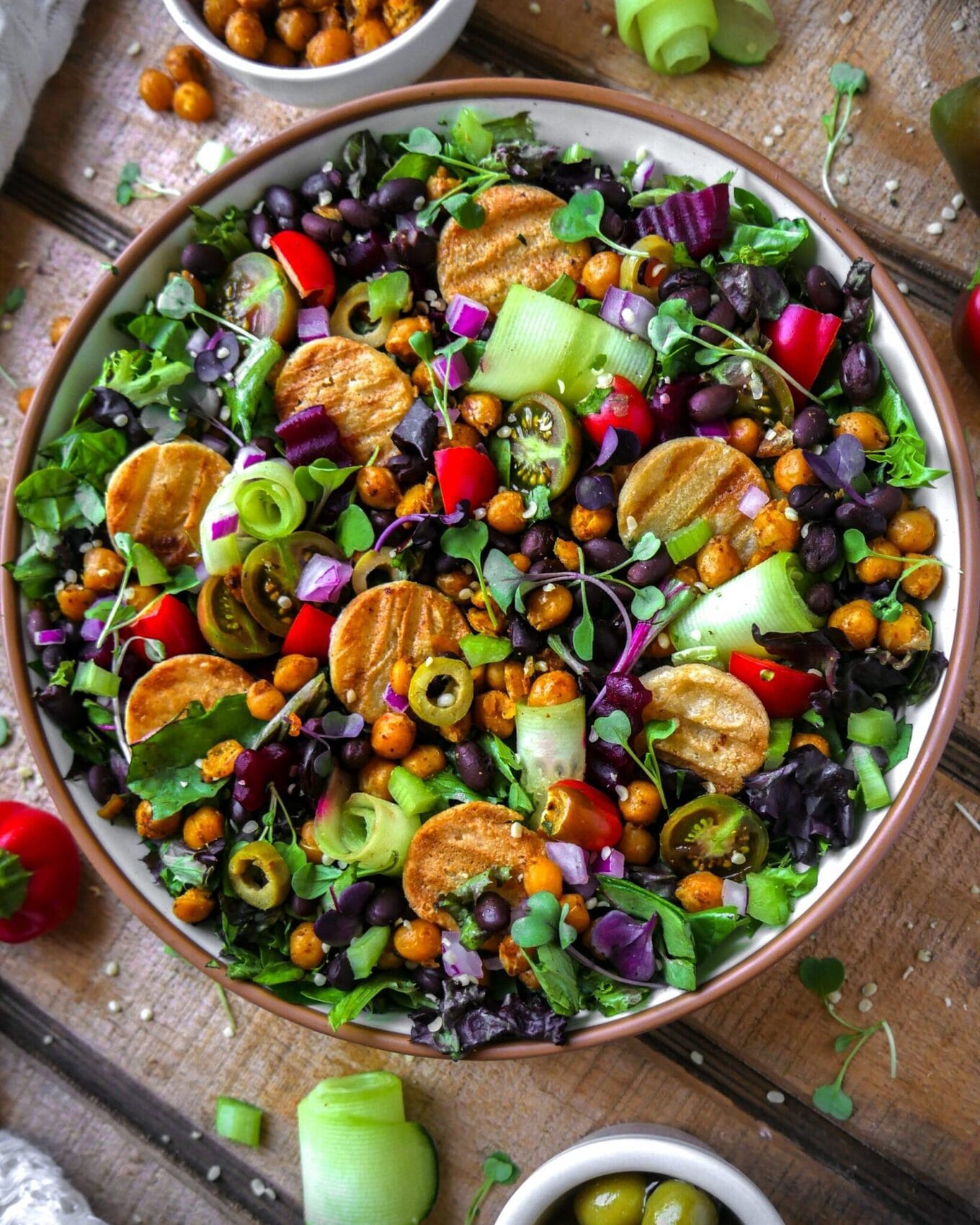 Loaded Mediterranean Halloumi Salad
