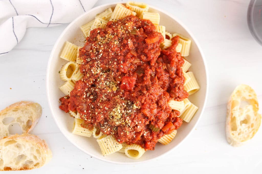 TVP Bolognese Sauce