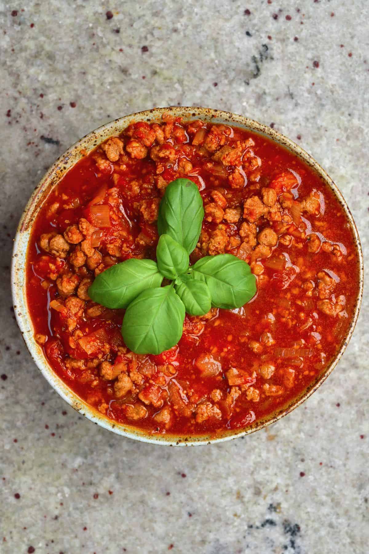 Easy Vegan Bolognese With Soy Mince