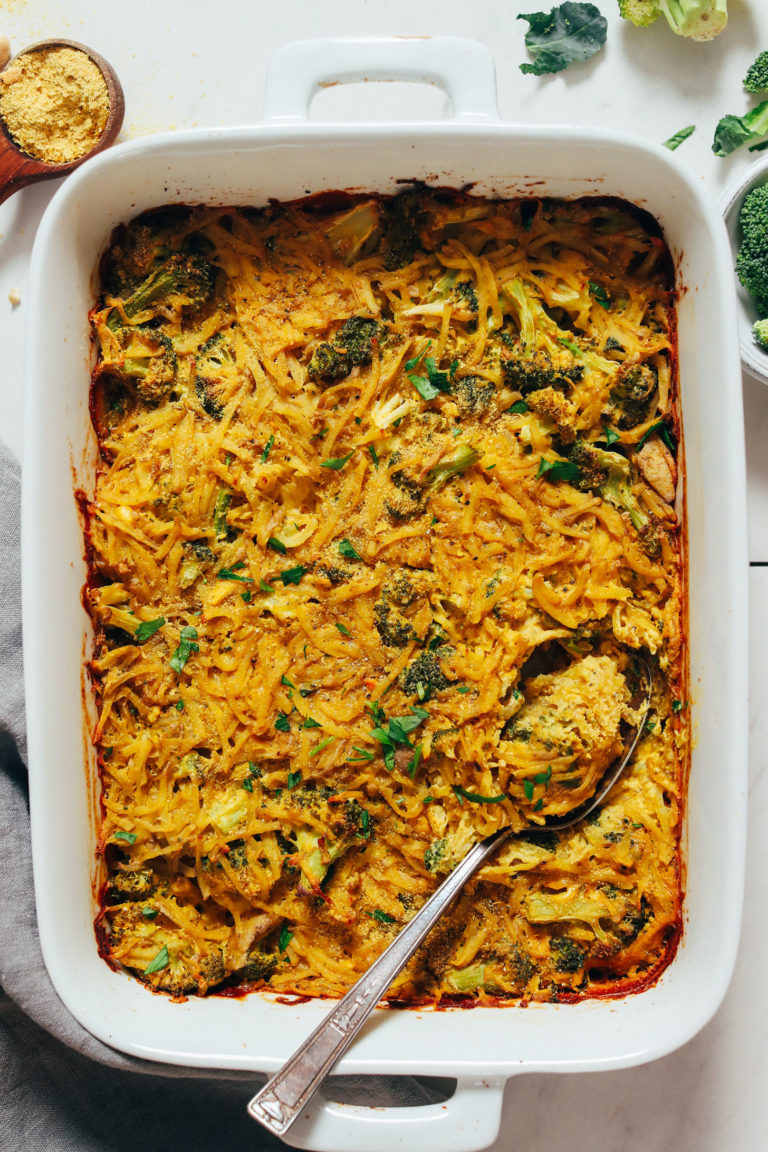 Cheesy Broccoli Hash Brown Bake