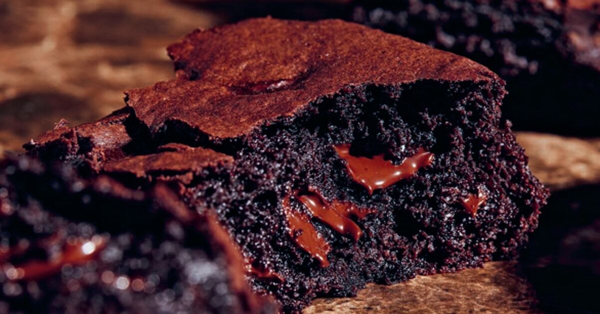 Gooey Vegan Double Chocolate Brownies | VegNews