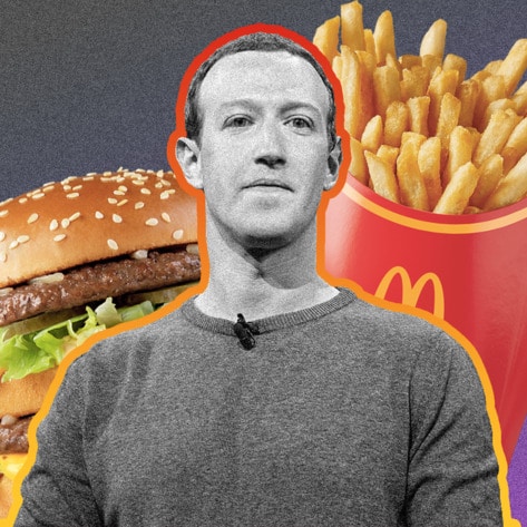 What Mark Zuckerberg's 4,000-Calorie McDonald's Diet Is Doing to His Body