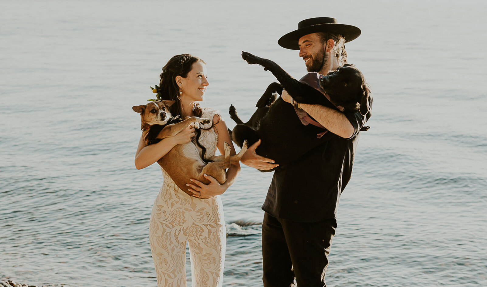 How This Couple's Dogs Made This Western-Bohemian Wedding Possible