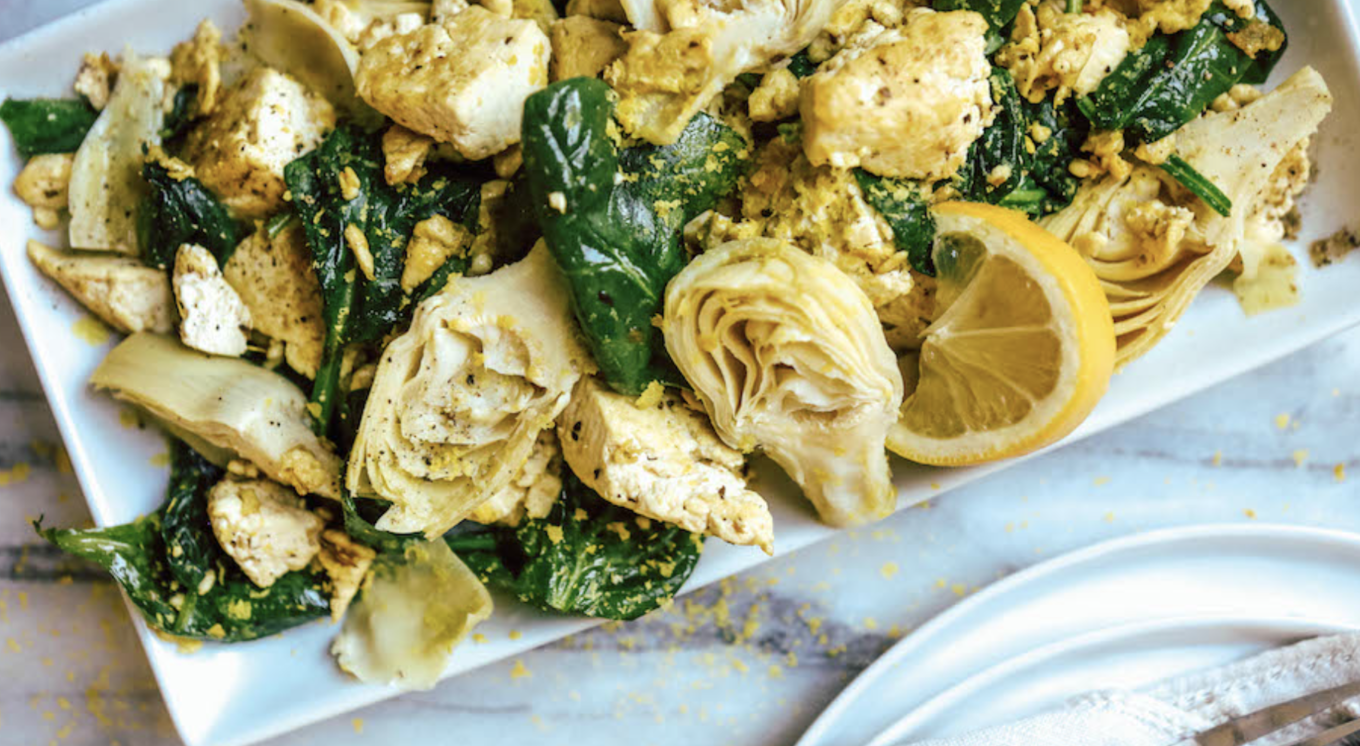 VegNews.SpinachArtichokeScramble.VegNewsMealPlanner