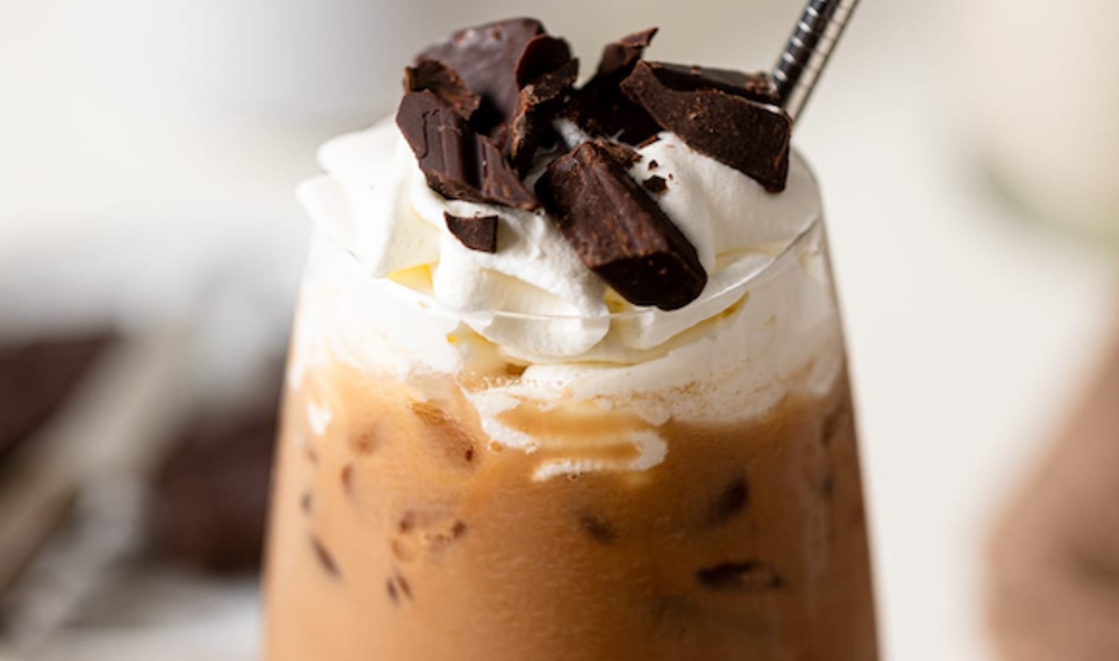 Dairy-Free Iced Mocha Latte With Coconut Whip