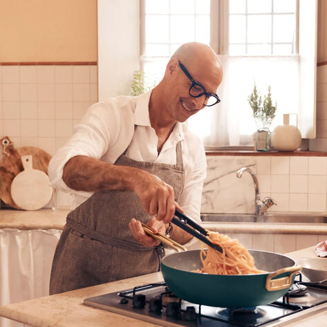 From Stanley Tucci's Soup to Kourtney Kardashian's Brownies, These Are the Best Vegan Celeb Recipes So Far This Year