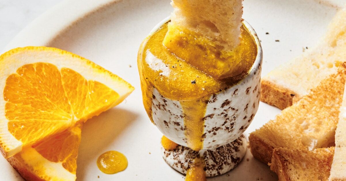 Homemade Dippy Vegan Egg Yolk | VegNews