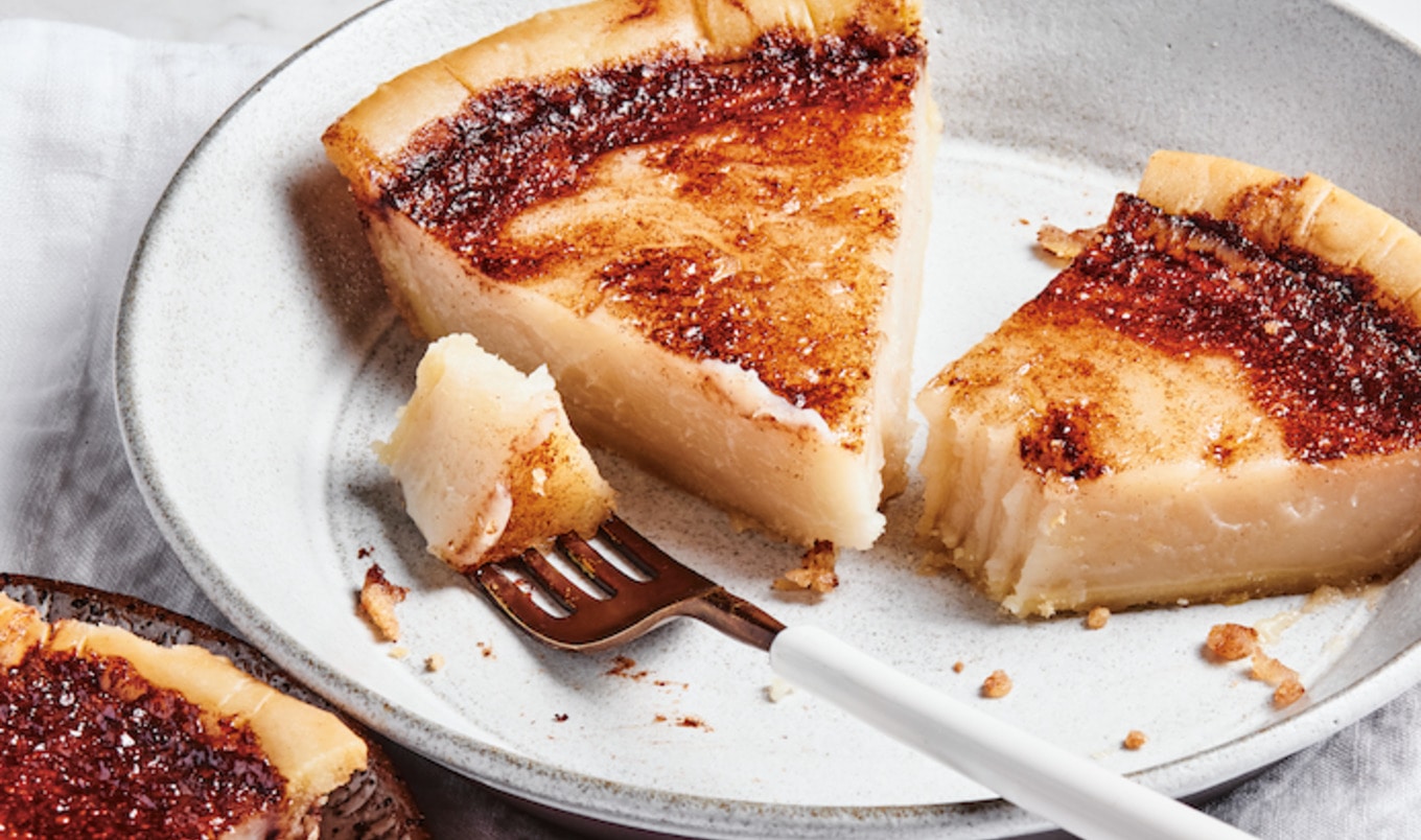 Vegan Old-Fashioned Sugar Cream Pie