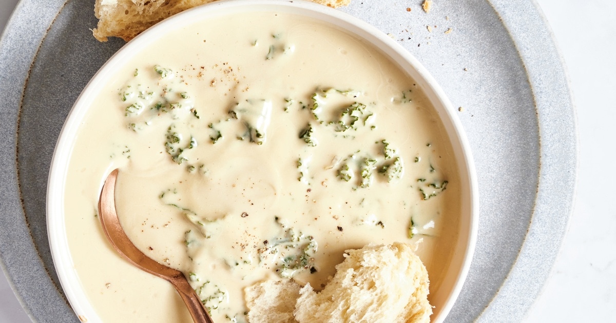 Vegan Four Heads of Garlic Soup