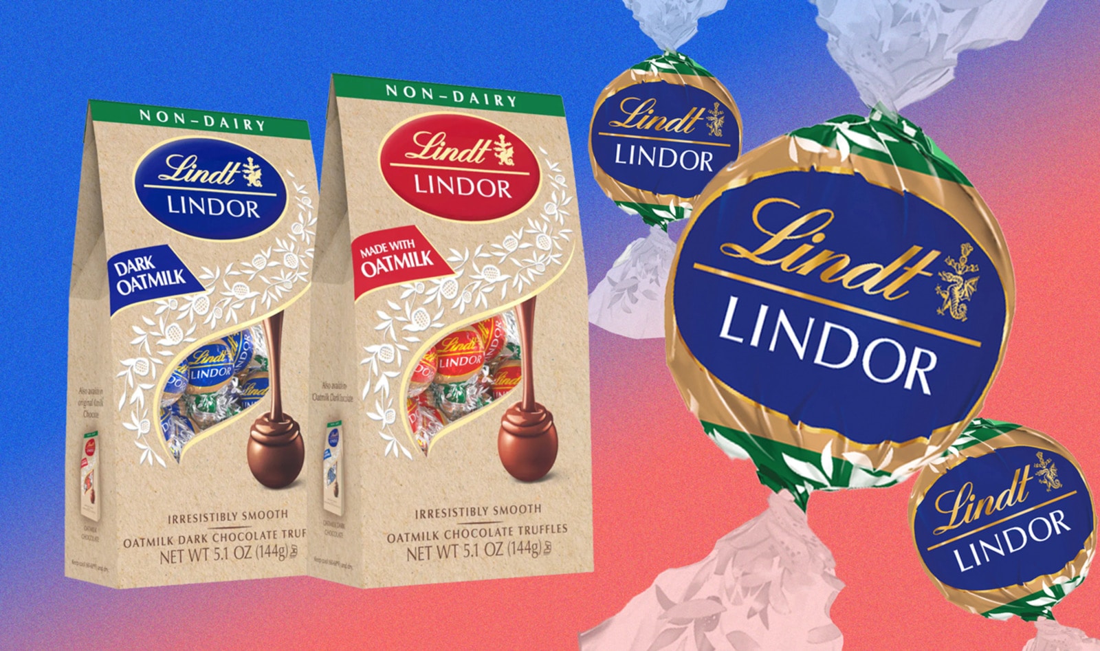 Lindt Just Launched 2 New Vegan Oat Milk Chocolate Truffles, and You Can Buy 800 at a Time