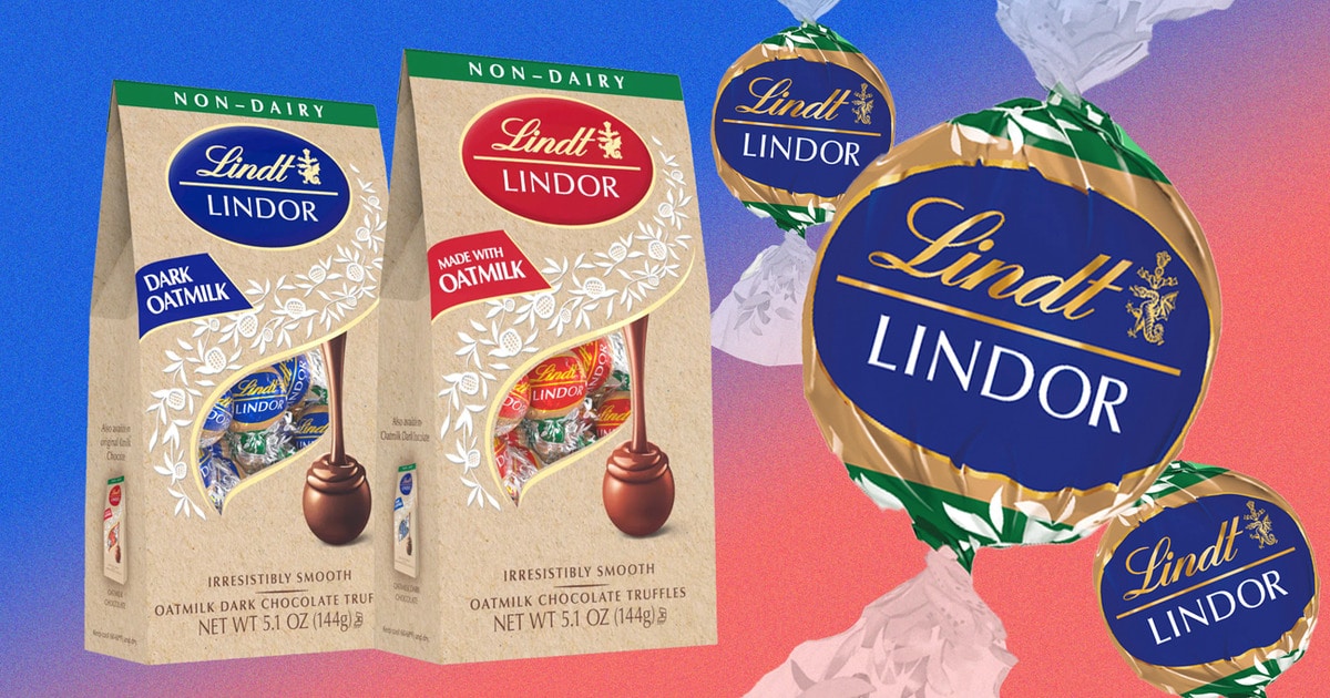 Lindt Just Launched 2 New Vegan Oat Milk Chocolate Truffles And You Can Buy 800 at a Time