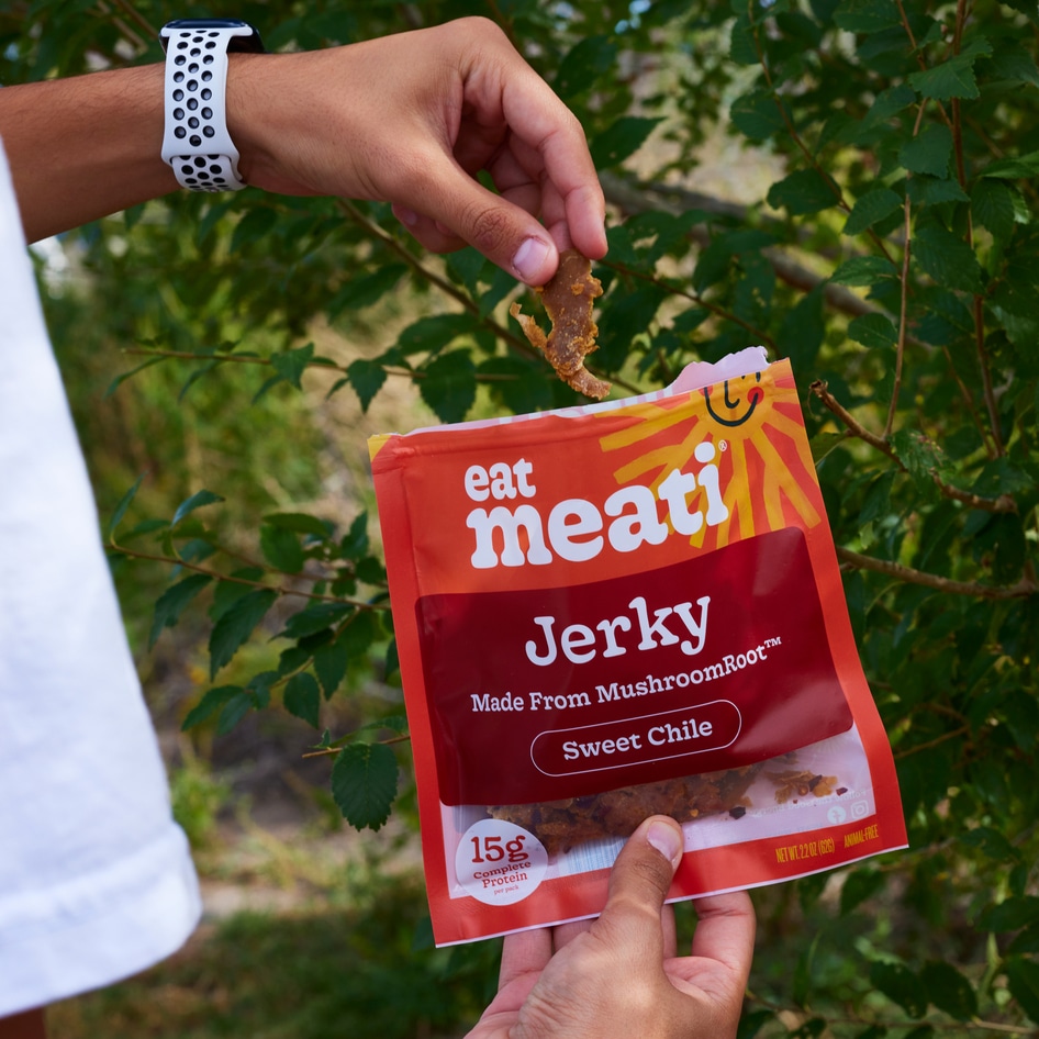 Meati's New Mushroom Jerky May Just Be the Healthiest Snack for Your Heart