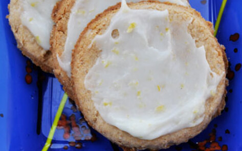 Gluten-Free Frosted Lemon Cookies