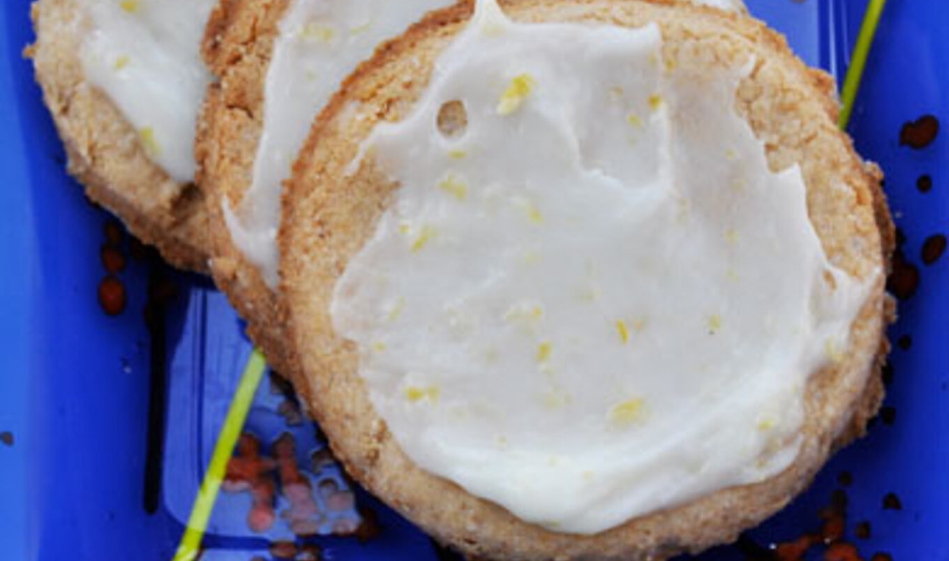 Gluten-Free Frosted Lemon Cookies