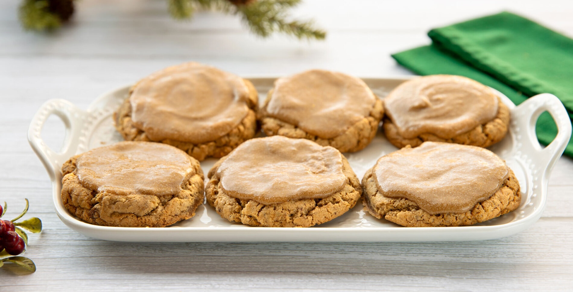 Vegan Brown Sugar-Glazed Cinnamon Button Cookies