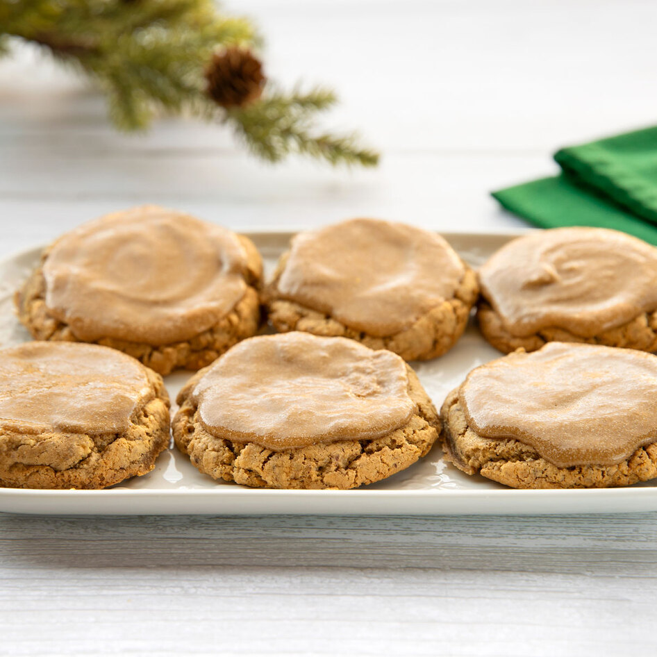 Vegan Brown Sugar-Glazed Cinnamon Button Cookies
