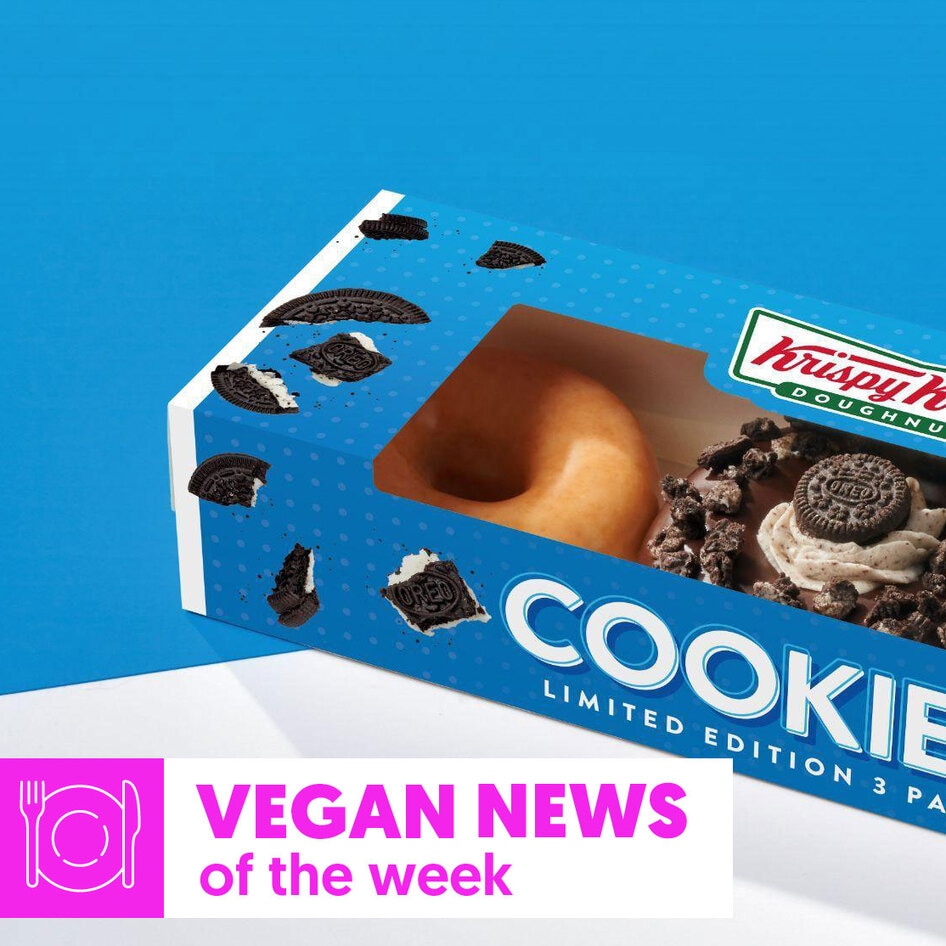 Vegan News of the Week: Krispy Kreme Cookie Doughnuts, Veganuary Deals, and More
