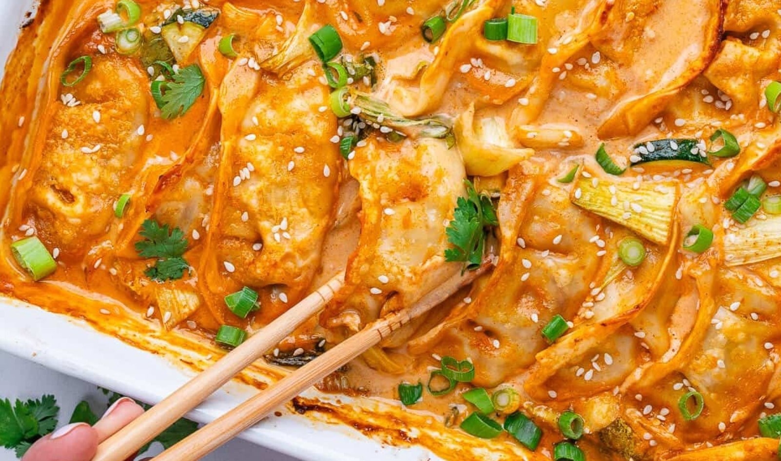 Trader Joe’s Viral Dumpling Bake Just Got a Vegan Makeover