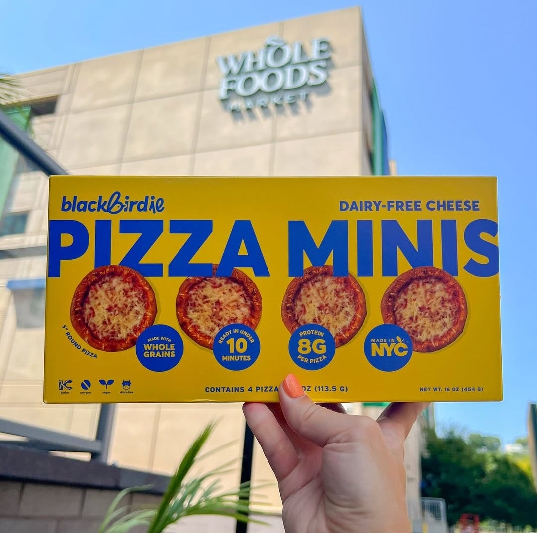 Blackbird Foods’ mini vegan pizzas