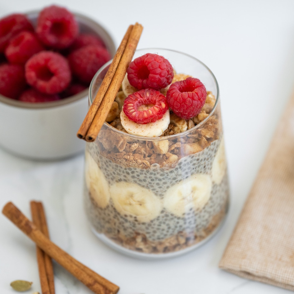 Creamy Vanilla Chai Protein Pudding
