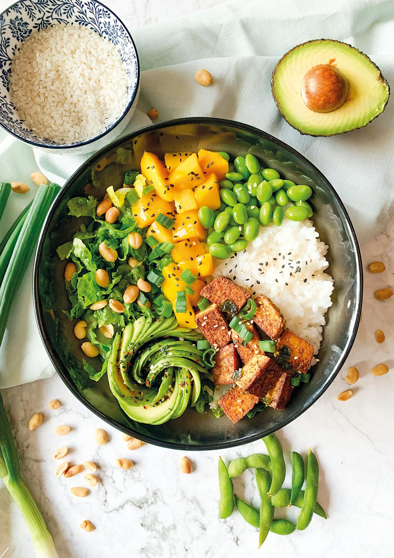 tofu and veg bowl