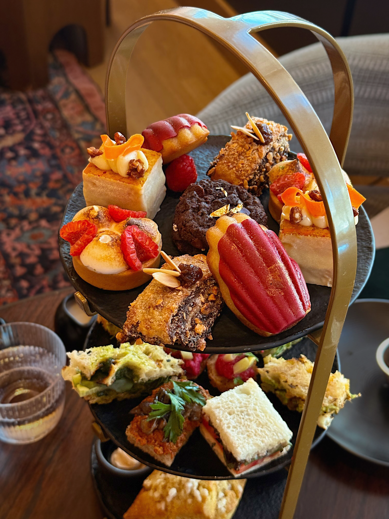 Downtown LA Proper hotel vegan tea service