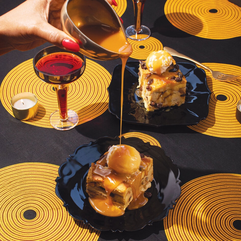 Brown Sugar Custard Brioche Bread Pudding 
