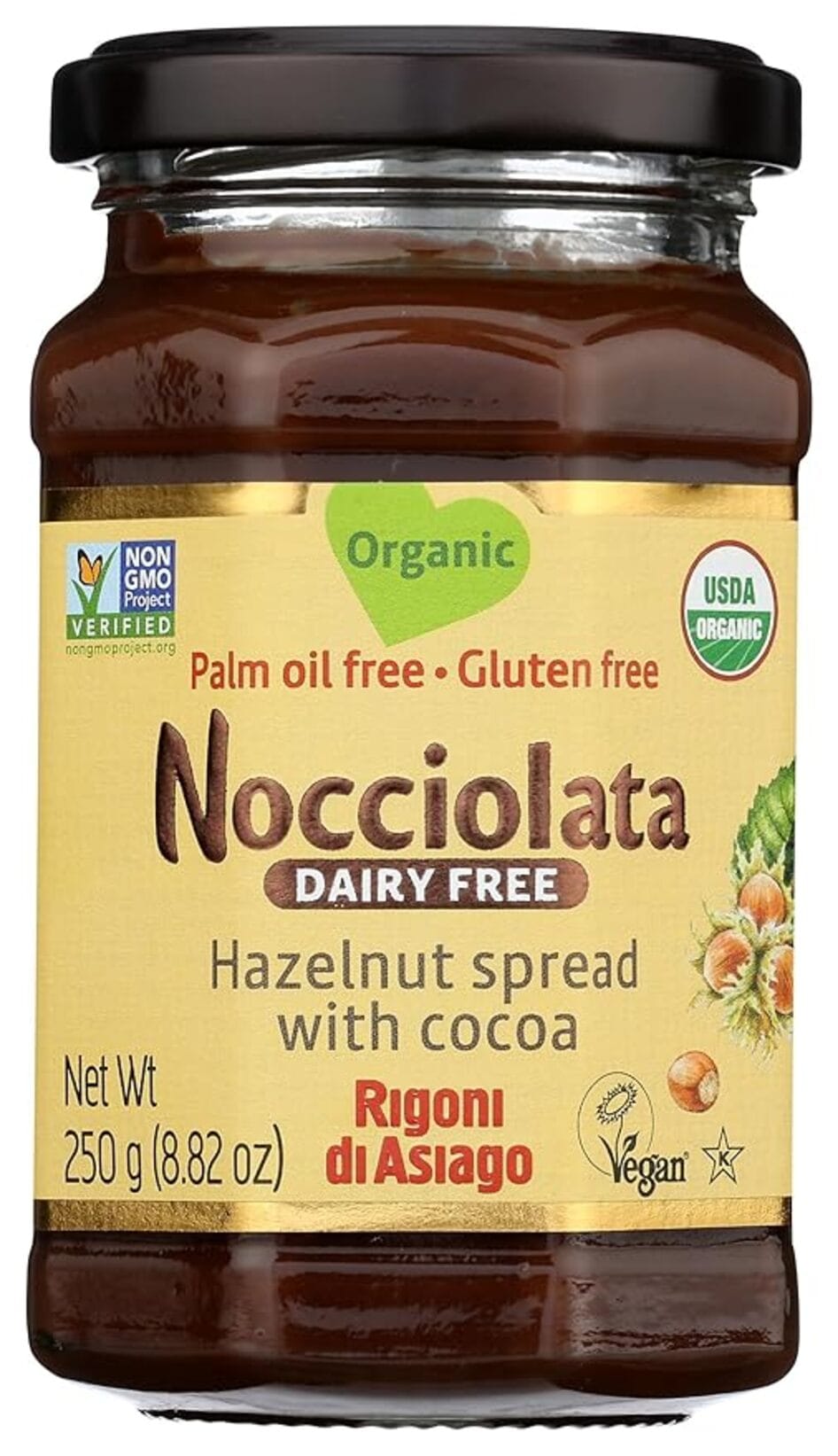 Nocciolata vegan hazelnut spread