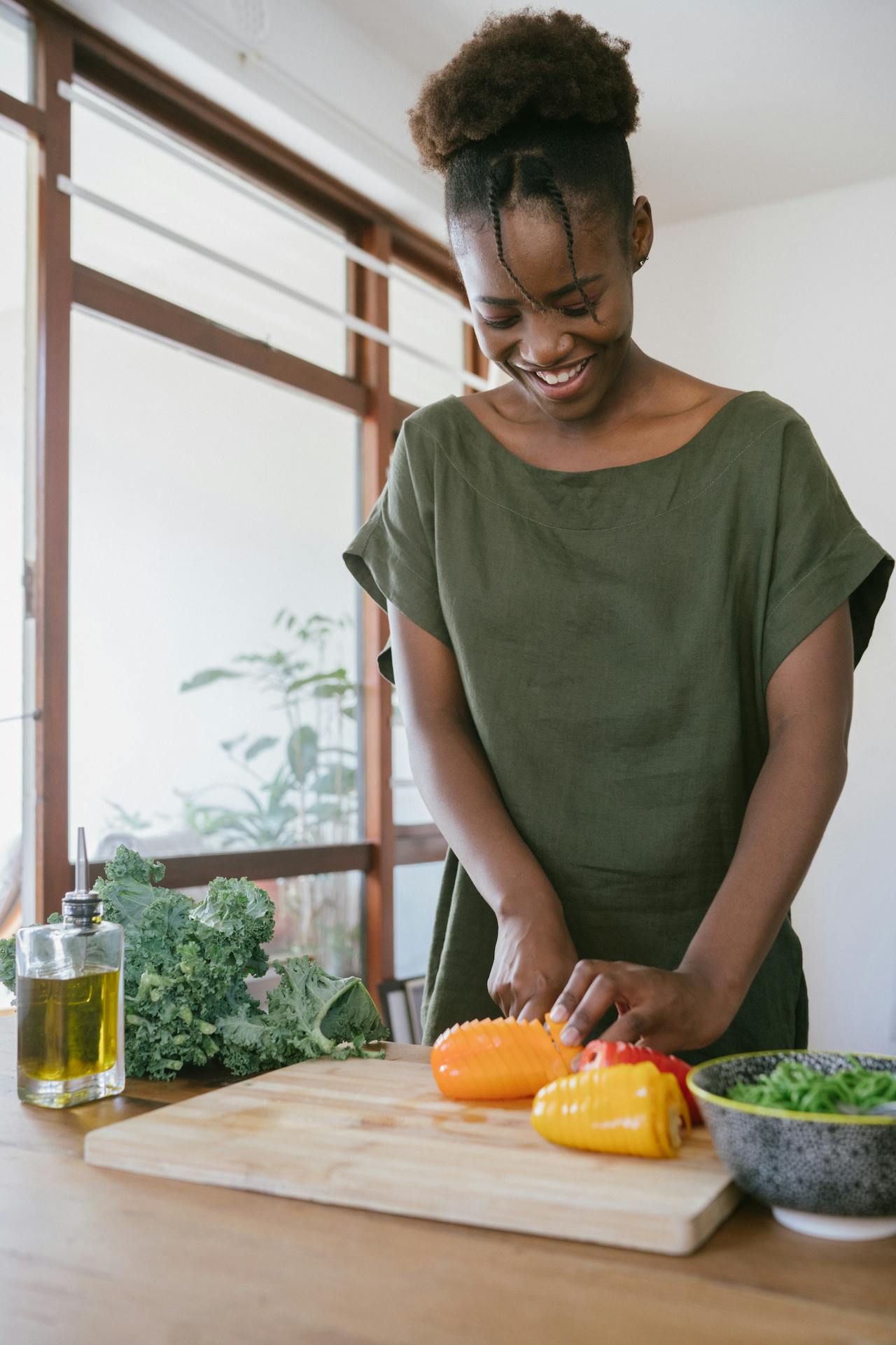 woman cooking