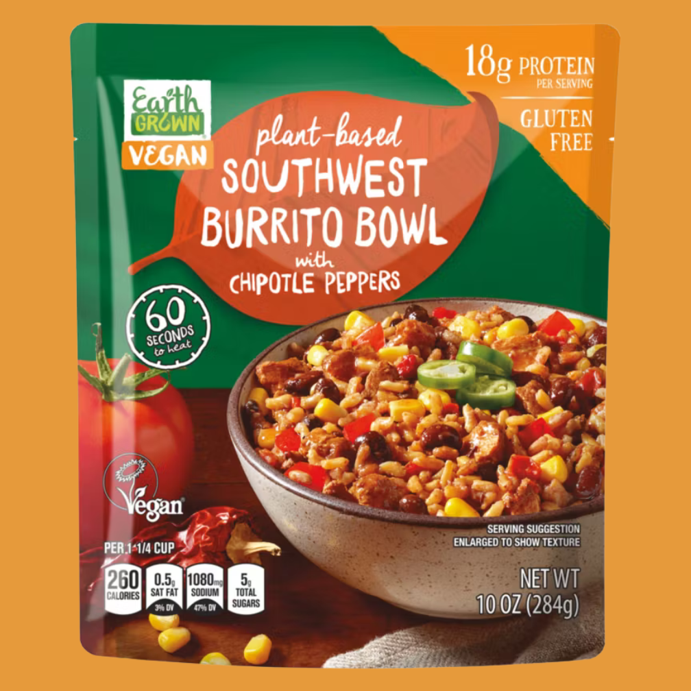 Earth Grown Plant-Based Southwest Burrito Bowl
