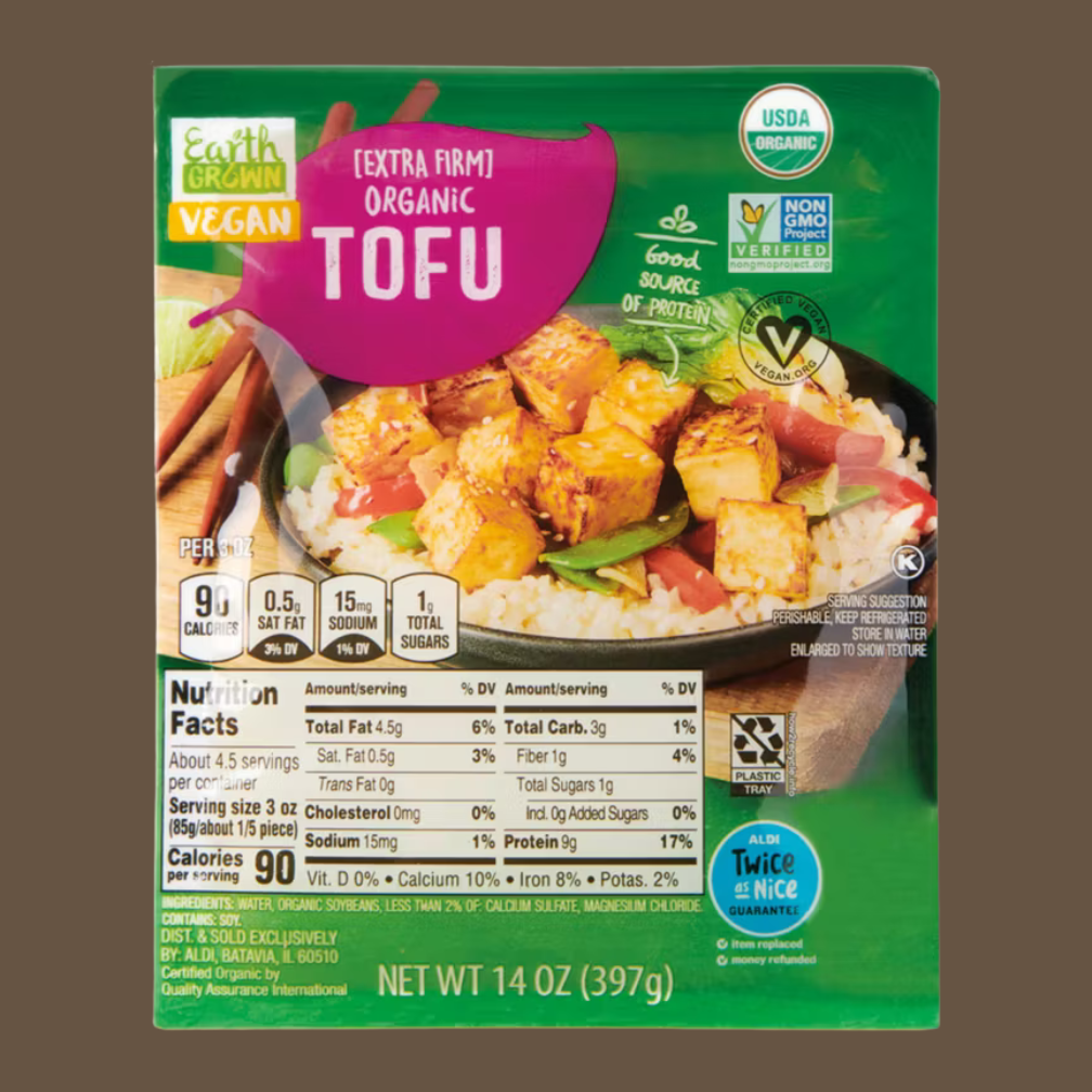  Earth Grown Organic Extra Firm Tofu