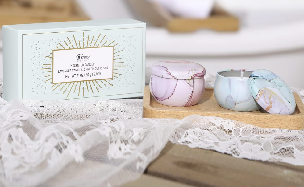 2-Pack Soy Candles Gift Set