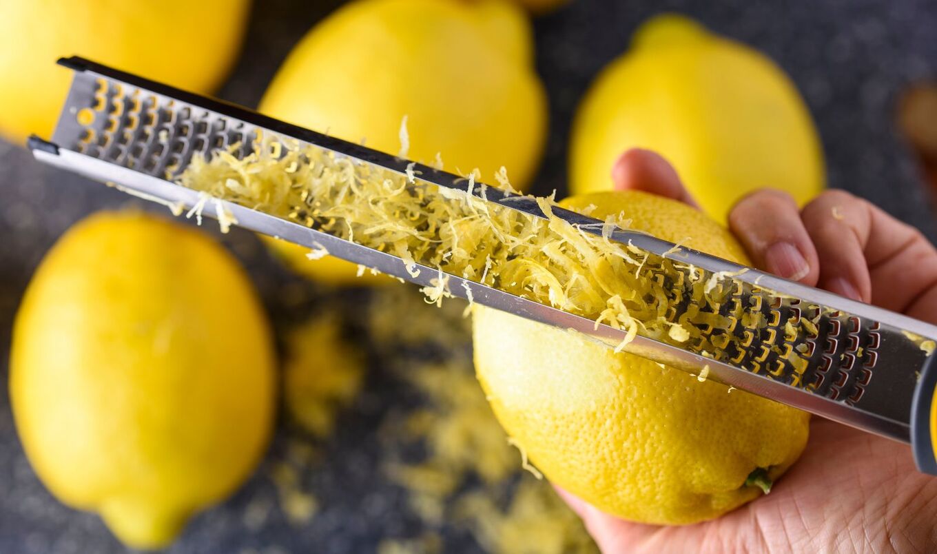zesting lemon