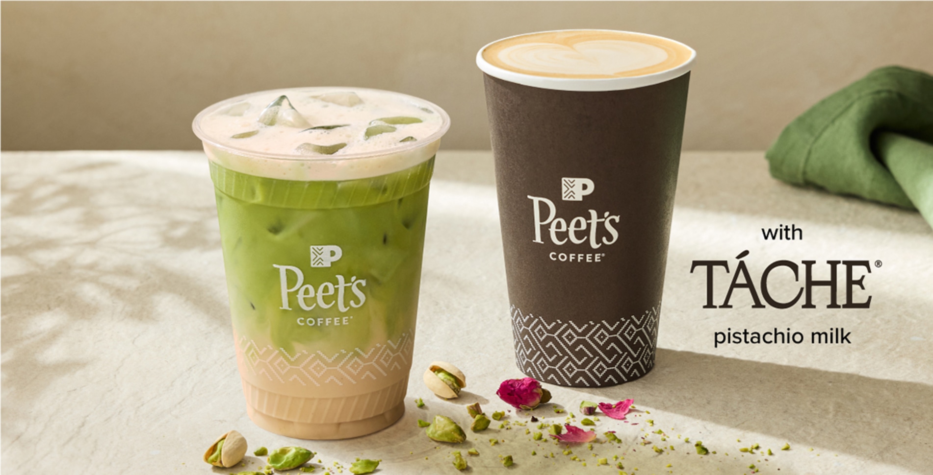 Peet’s Coffee Adds Táche Pistachio Milk to Its Winter Menu