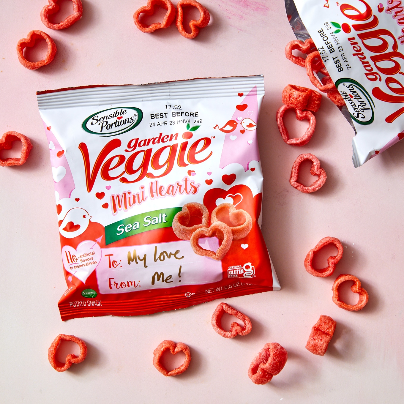 Sensible Portions veggie chip hearts