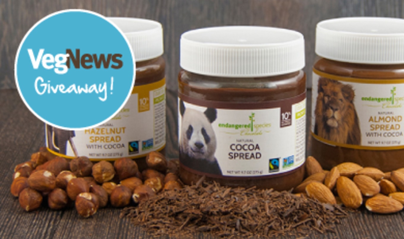 Subscriber Appreciation Month Giveaway: Endangered Species Chocolate Vegan Spreads
