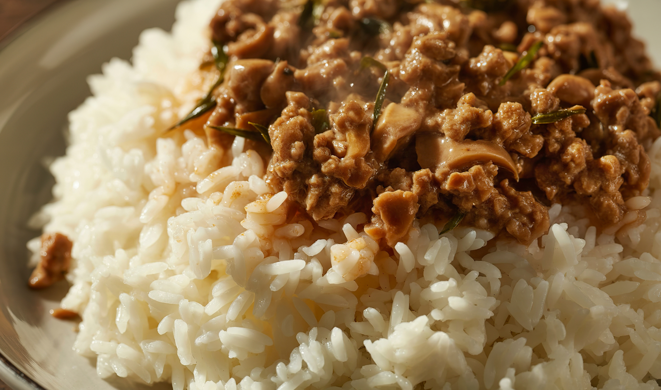real beef on rice