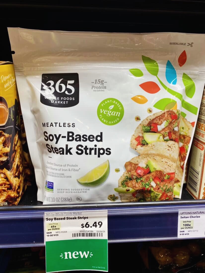 vegan steak strips