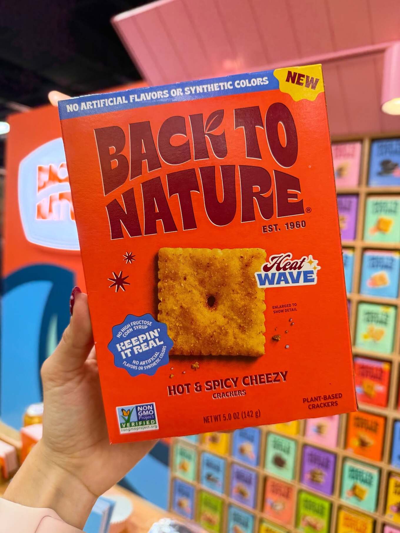 Back to Nature hot and spicy crackers