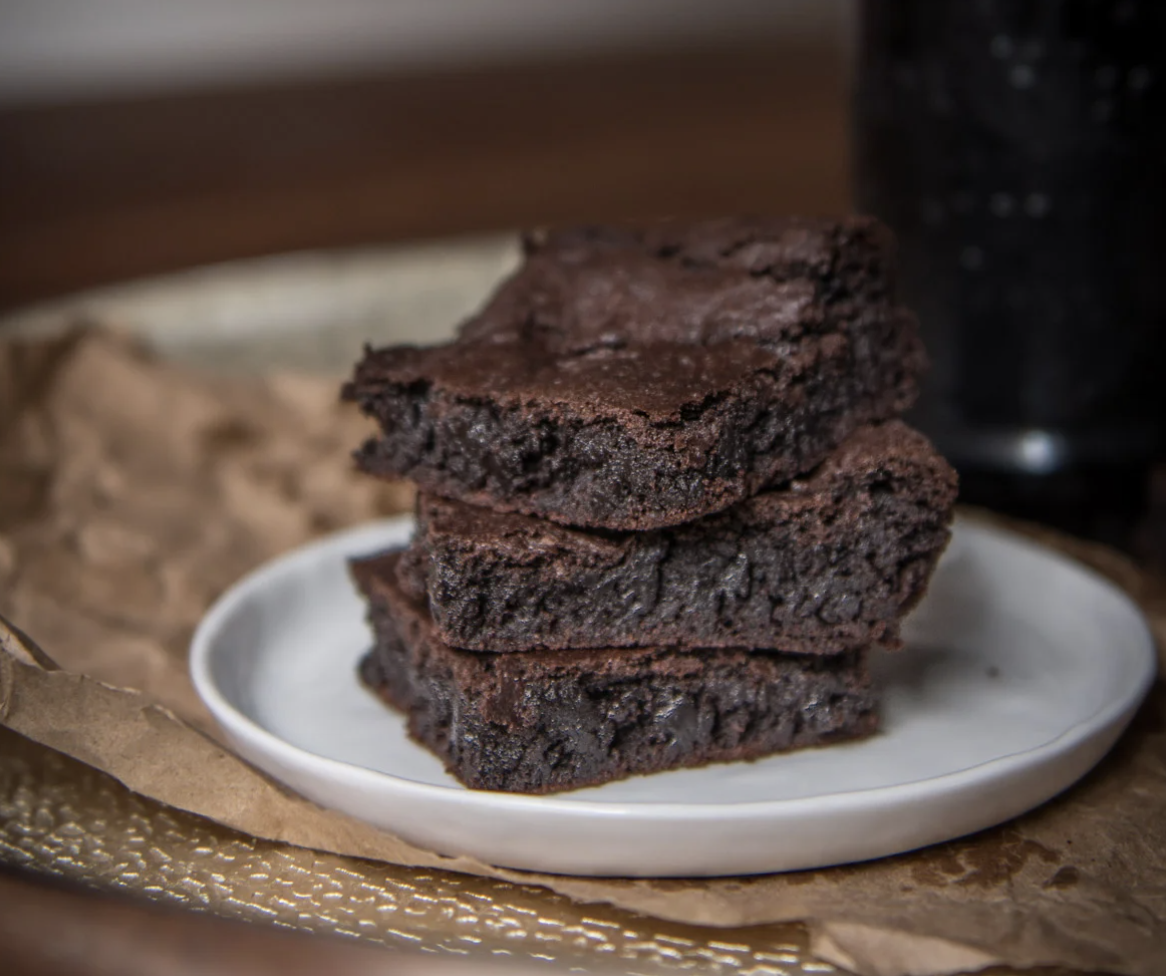 vegan stout brownies