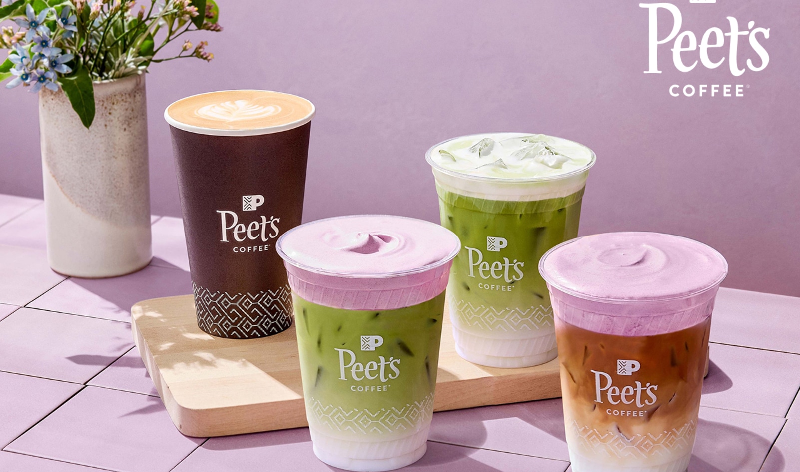 Ube, Matcha, and Lavender Take Over Peet’s Spring Drinks Menu (Here's What's Vegan)