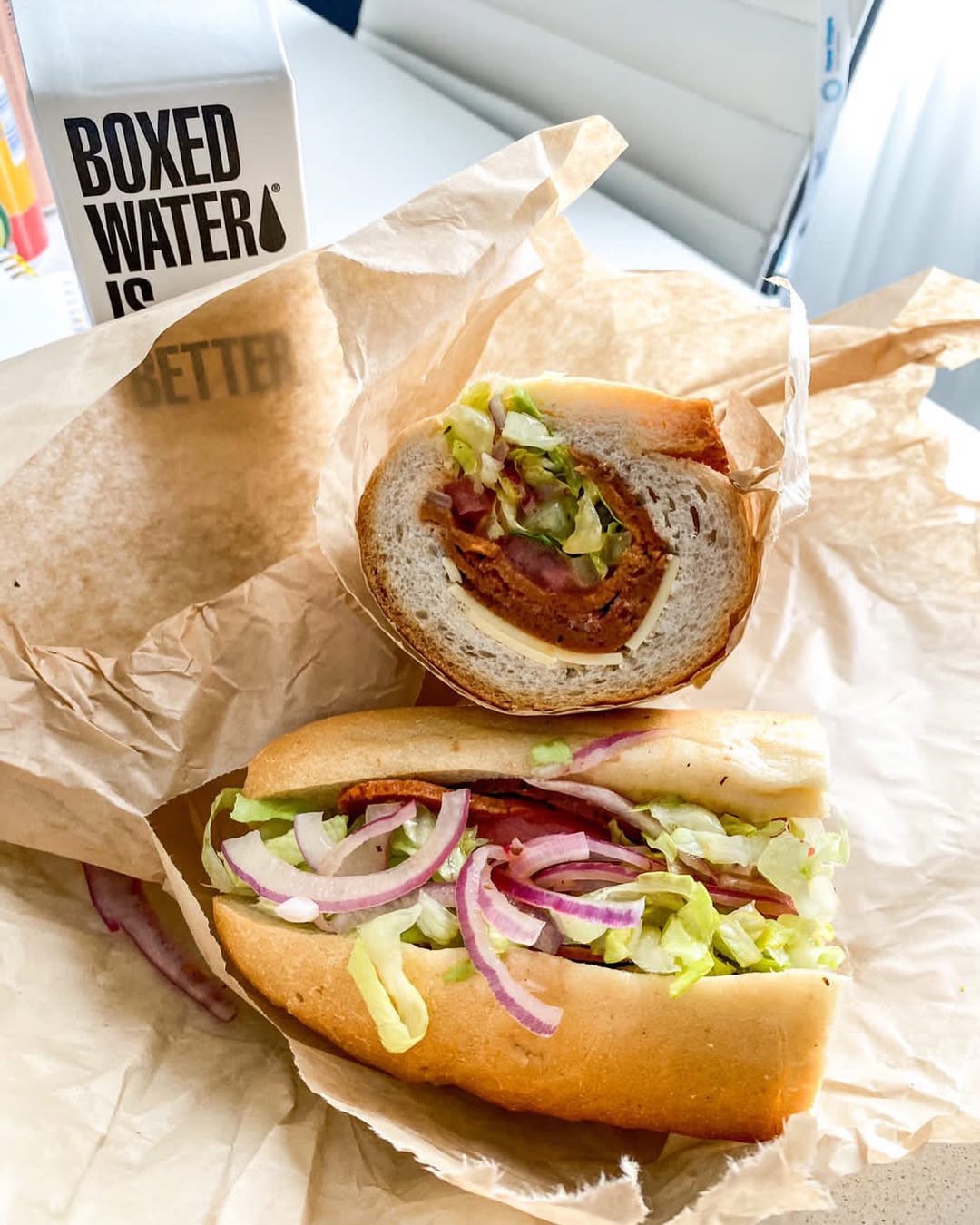 Luhv Vegan Deli sandwich