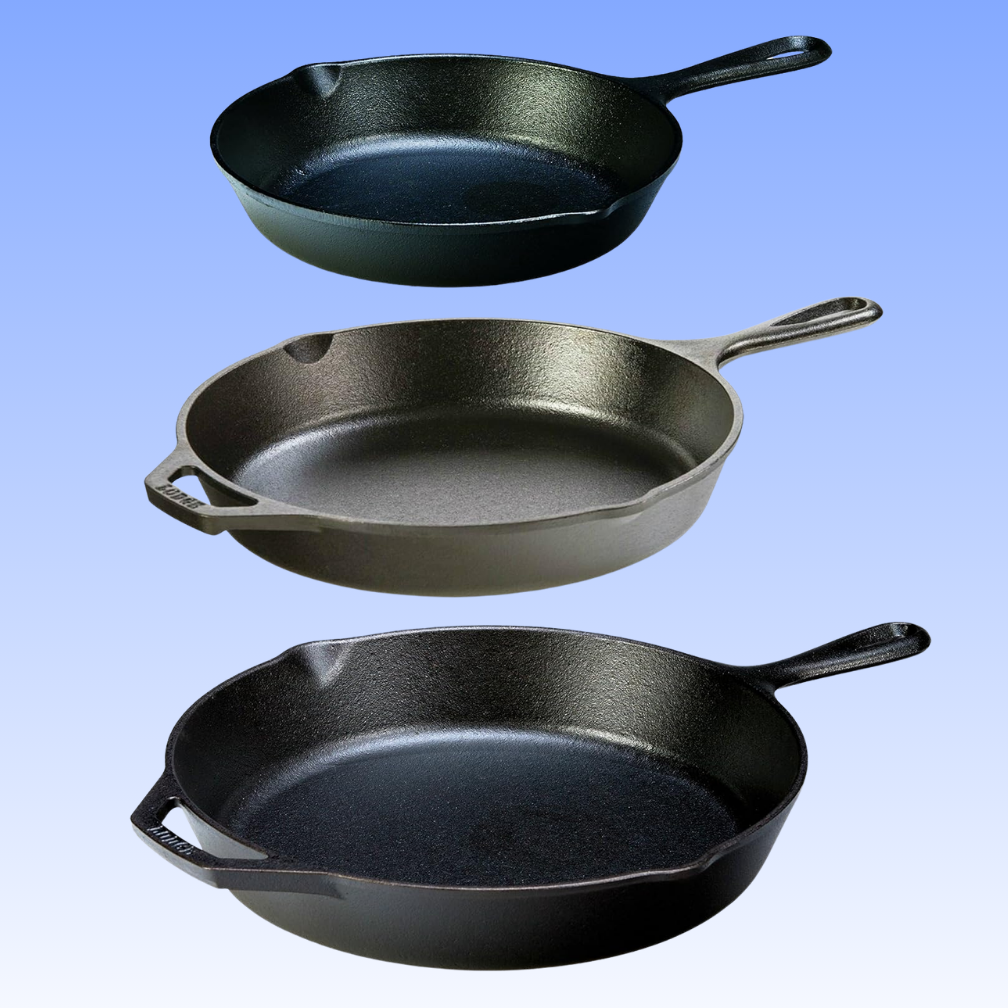 Lodge Seasoned Cast Iron 3 Skillet Bundle