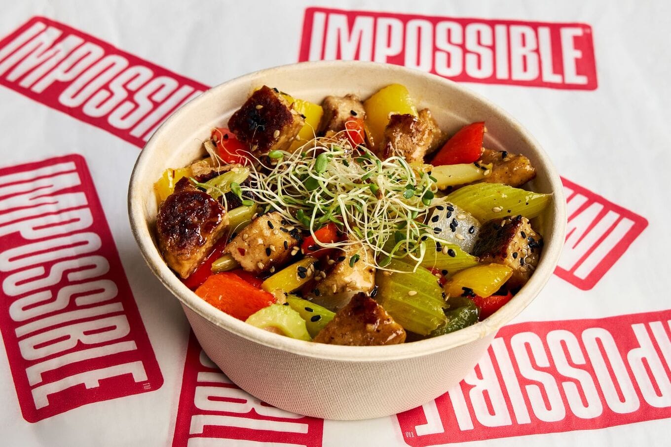 Orange Impossible Chicken Bowl
