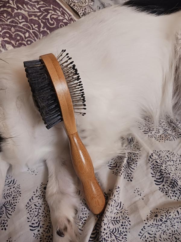  Well & Good Bamboo Pin and Bristle Dog Brush