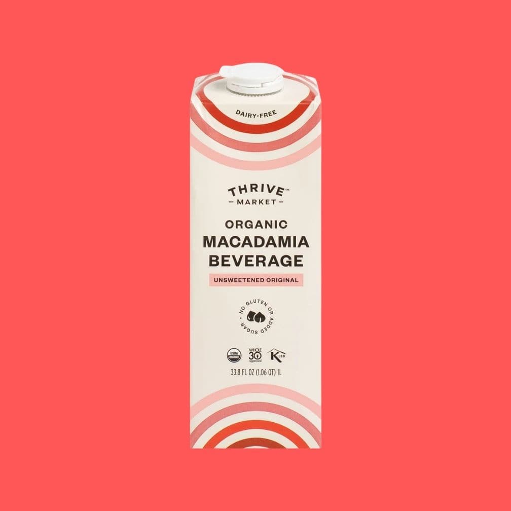 Thrive Market macadamia nut milk