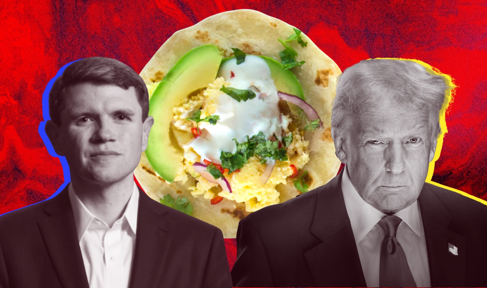Trump Calls Rising Texas Democrat "Weak ... Pathetic ... Vegan" for Ordering a Non-Vegan Taco